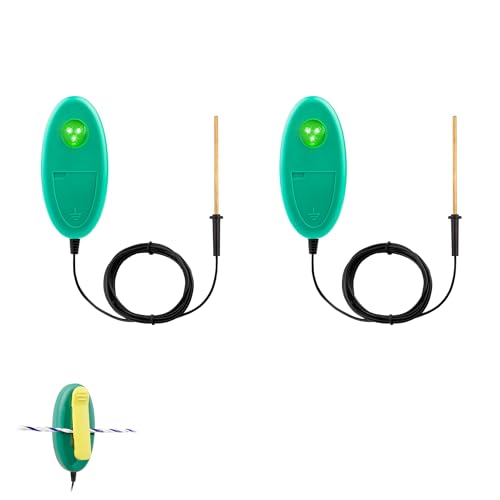 Electric Fence Tester with LED Indicator Lights for pulsed energizers, 2PC - style: 2 Pack