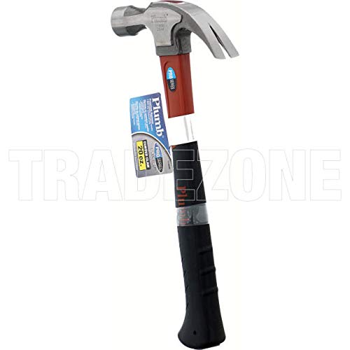 Plumb 20 oz. Pro Series Curve Claw Hammer with Fiberglass Handle - 11400N