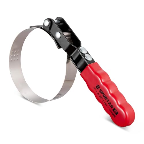 Spurtar Medium Oil Filter Wrench Adjustable Swivel Oil Filter Removal Tool - size: Medium: 4" - 4-3/8"