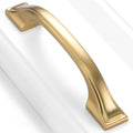 Brushed Gold Cabinet Pulls 3 Inch Gold Drawer Pulls 10 Pack 8222 - color: Brushed Gold, size: 3 Inches, style: 10 Pack Arch Pull