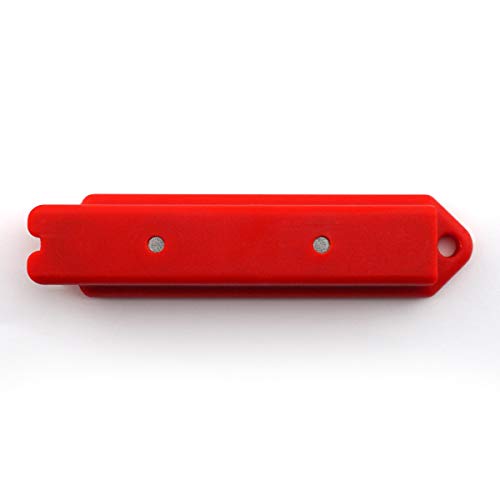Master Magnetics Magnetic Stud Finder with Shield - Drywall Screw and Nail Detector Tool - Made with Strong Neodymium Magnets - 4.25" L - Red - 1-Pack - size: 1 Count (Pack of 1)