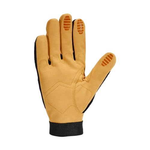 Carhartt mens High Dexterity Protective Knuckle Guard Glove - color: Black/Barley, size: Small