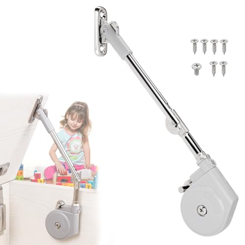 HBL' 1 Pack | Tension Adjustable Soft Close Hinges for Toy Boxes - size: 1 Pack