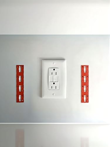 Outlet Spacers for Electrical Box,HuYeXdoro 100PCS Outlet Spacers Shims Kit,Secure Loose Plugs Align Switches on Tile Backsplash Fix Loose Wall Plates