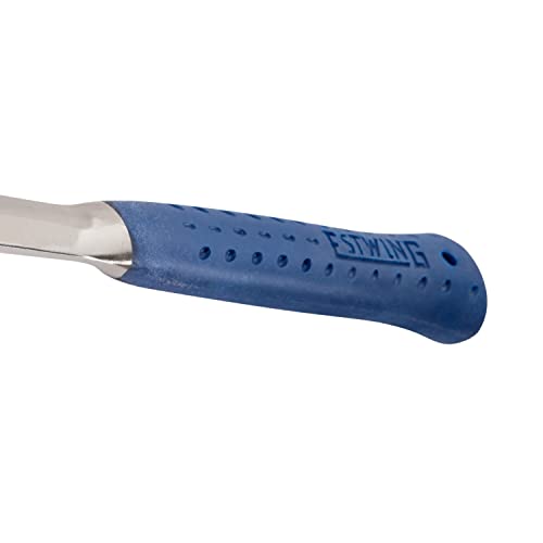 Estwing Framing Hammer - 24 oz Long Handle Straight Rip Claw with Milled Face & Shock Reduction Grip - E3-24SM - size: 24 oz, style: Milled Face
