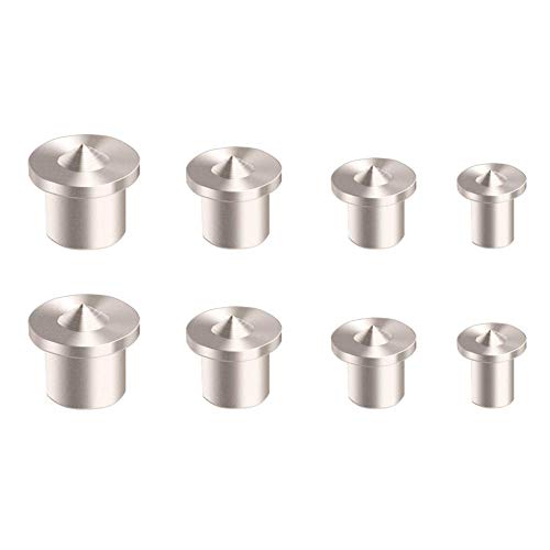 Dowel Center Set 8PC Woodworking Tenon Transfer Plugs 1/4-1/2"