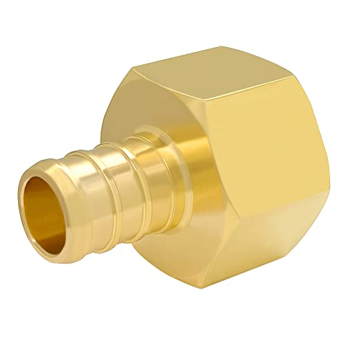 Hooshing 6 Pack 1/2" PEX to 1/2" Female NPT Adapter - size: 1/2" Pex x 1/2" NPT Female