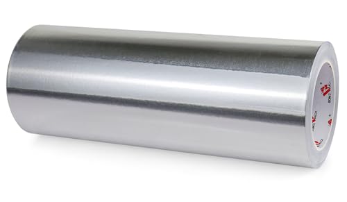 BOMEI PACK Aluminum Foil Tape,Heavy Duty Metal Foil,High Temperature Silver Duct Tape,Perfect for Sealing & Patching,HVAC,Air Ducts,Insulation and Metal Repair (12 Inch) - size: 12 Inch x 30 Yards