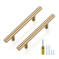 Ravinte Champagne Bronze Cabinet Handles 3-1/2 Inch Hole Center 30 Pack - color: Champagne Bronze, size: 3-1/2 Inch Hole Center
