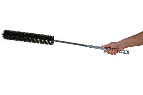 KONEX Flexi-Clean Pro Flexible Dryer Vent Cleaning Brush – 33” Long Horsehair Coil & Lint Trap Cleaner for Refrigerator Coils, Dryer Vents, Appliance Maintenance & Tight Spaces