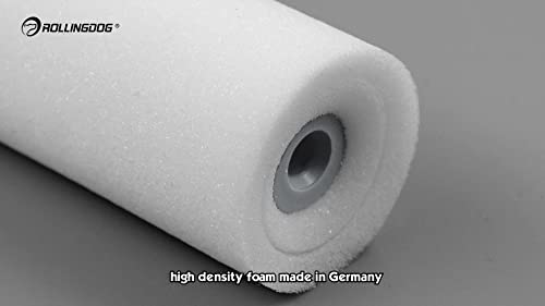 ROLLINGDOG 5PCS 2 inch Mini Foam Paint Roller Covers Set Concave End Design - color: 5pc 2" Paint Roller Set
