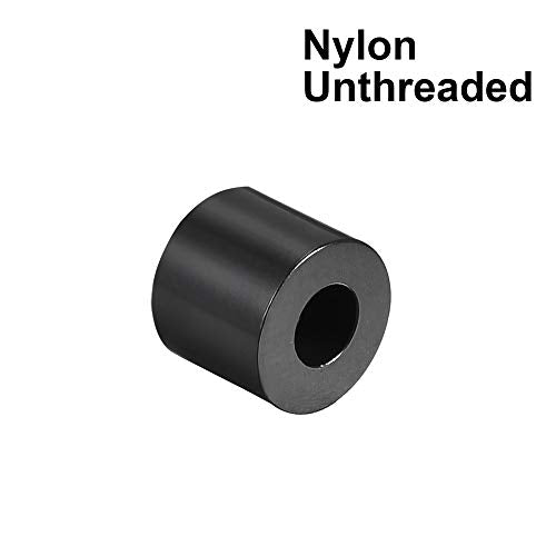 uxcell Nylon Round Spacer Washer 3.2mm ID 7mm OD 5mm Height for M3 Screws Black 100Pcs - size: 3.2mmx7mmx5mm