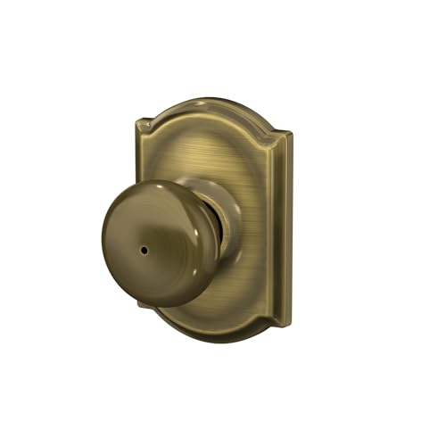 Schlage F40 PLY 609 CAM, Camelot, Antique Brass - color: Antique Brass, size: Camelot