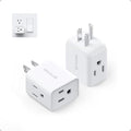 TROND Multi Plug Wall Outlet Extender 2 Pack, Small Outlet Splitter, White - color: White, size: 3 Prong, 2 Pack