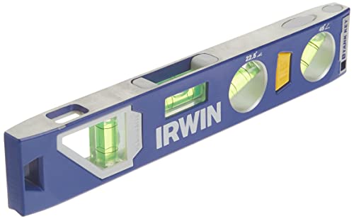 Irwin 1794153 250 Magnetic Torpedo Level, 9-Inch, Blue