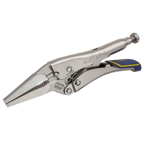 IRWIN VISE-GRIP Locking Pliers, Fast Release, Long Nose with Wire Cutter, 6-Inch (IRHT82583)