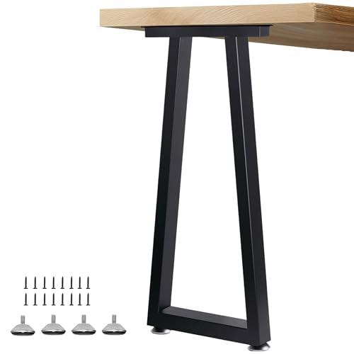 36 Inch Metal Bar Table Legs Set of 2 Black - size: H36" T1