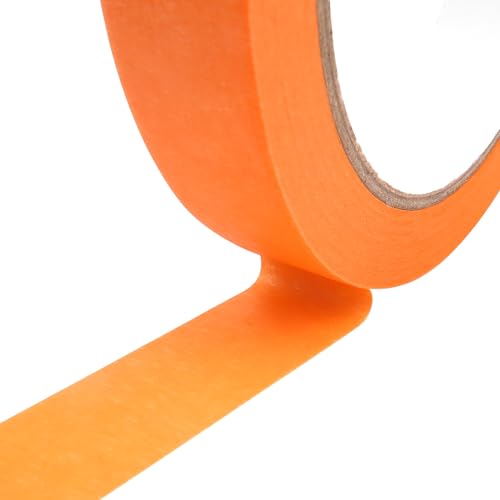 5 Rolls Pinstripe Tape - Masking Tape 1/16", 1/8", 1/4", 1/2", 3/4" - Thin Painters Masking Automotive Tape for DIY, Car, Auto, Paint, Art, Tumblers (Orange) - color: Orange