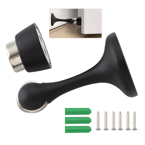 Magnetic Door Stopper, Door Holder to Keep Door Open, Matte Black, 1 Pack