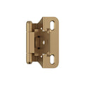 Amerock 1 Pair 1/4" Overlay Champagne Bronze Partial Wrap Cabinet Hinge - color: Champagne Bronze, size: 1/4 Inch (6 mm) Overlay