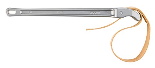 RIDGID 31360 Model 5 Adjustable Nylon Strap Wrench for up to 5" Polished Pipe, Ergonomic Pipe Wrench with Adjustable Nylon Strap and Long Handle