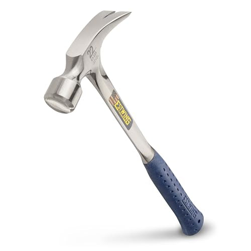 ESTWING Framing Hammer, 22oz Long Handle Straight Rip, Smooth Face, E3-22S - size: 22 oz, style: Smooth Face