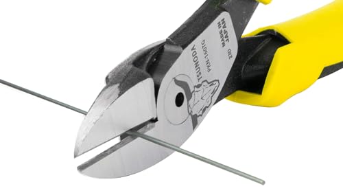 Tsunoda PKN-160TG, High-Leverage Heavy Duty Diagonal Cutters 6-inches (160mm) - size: 6-inches Elastomer Handle