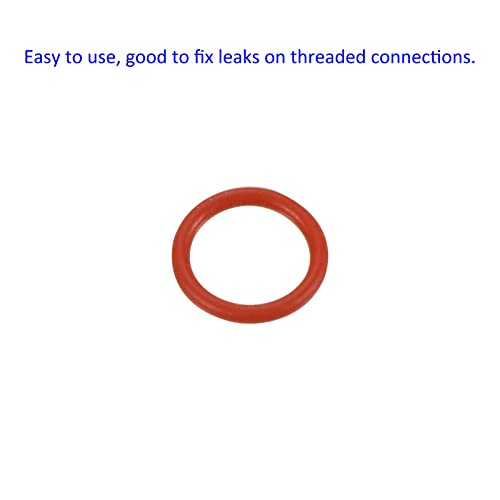 M METERXITY 30 Pack Silicone O-Rings - Garden Water Hose Rubber Sealing Gasket Ring, Soft & Elastic, Apply to Outdoor (6mmx8mmx1mm, Red) - size: 6mmx8mmx1mm