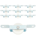 10 pack Sliding Door Rollers, 22mm Nylon Pulley Wheels Replacement for Screen Door, Patio Door, Wardrobe & Closet, Silent Smooth Glide, Heavy Duty Furniture Rollers with Steel Shell