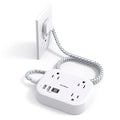 Cruise Essentials 2026,One Beat Travel Power Strip with USB C,Flat Plug 6ft - color: White, size: 6Ft