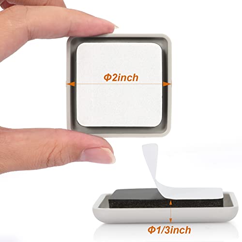 Furniture Sliders for Carpet & Hardwood Floors, 16 Pack 2 Inch Square Sliders for Moving Furniture, Easily Move Any Item While Protect The Floor - size: 2 inch 16 PCS (Square)