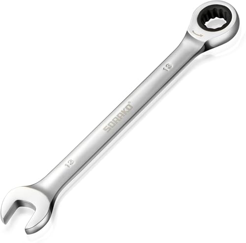 SORAKO Ratcheting Combination Wrench Industrial Grade Cr-V Steel Gear (A-13mm Metric) - style: 1-13mm Metric