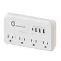 Overtop Wall Outlet Extender,Multi Plug Surge Protector,1800J - color: ‌Ivory White-4AC