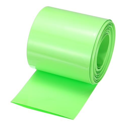 MECCANIXITY Battery Wrap PVC Heat Shrink Tubing 50mm Dia 80mm Flat 33 Feet(10meters) Light Green Good Insulation for Battery Pack - color: Light Green, size: 50mmx80mmx10m