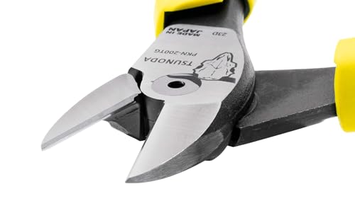 Tsunoda PKN-200TG, High-Leverage Heavy-Duty Diagonal Cutters, Wire Cutters, 8-Inch (200mm), Made in Japan - size: 8-inches Elastomer Handle