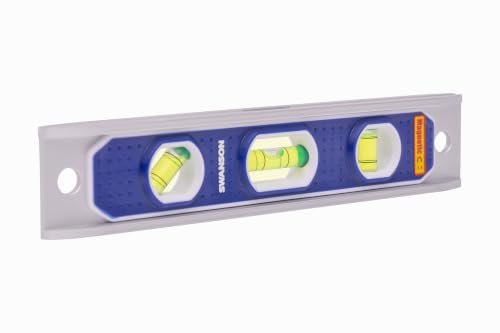Swanson 9” Die Cast Aluminum Torpedo Level with Rare Earth Magnetics TL002M - size: 9" (Pack of 1), style: Magnetic Extruded Aluminum Torpedo Level