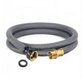 Garden Hose 5/8"x 10ft Brass Rubber Heavy Duty Water Hose 600 PSI Grey - color: Gray, size: 10FT