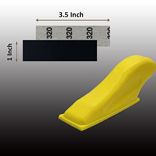 Micro Detail Sander with 70PCS Sandpaper-Grit 180 240 320 400 600 800 1000 - style: Grey(Grit 180-1000)