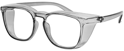 Safety Glasses Anti Fog Clear Blue Light Blocking Eye Protection Nurse Goggles for Women Men - color: B3 Clear Grey
