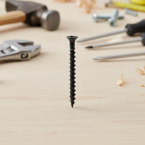 #8 x 2 Inch Drywall Screws Phillips Flat Head Black Oxide Screws 70 PCS, Wood Screws for Furniture Cabinet DIY - size: #8×2