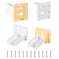2 Pack Drawer Slide Socket Set for 1" Drawer Slides, Heavy-Duty Plastic | C-Shaped Adjustable H305 Drawer Rail Bracket with Screws Adjustable Base,Drawer Socket for RV Drawers Cabinet & Furniture