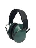 BANZ Kidz Earmuffs 2 Years & Older - Loud Noise Cancelling, Size Adjustable - color: Dark Green