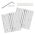 3" Spring Door Hinges Stainless Steel Self-Closing Heavy Duty Hardware 2Pcs | 3.5 Inch Spring Loaded Hinges with 5/8'' Radius Corners can Automatically Turn Off and Adjust Tension