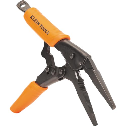 Klein Tools 38612 Long Nose Locking Pliers with Quick Release Handles, Ideal for Tight Spaces, High Torque and Gripping Power, 9-Inch - style: 9-In Long Nose