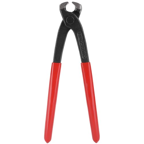 Bates Nail Puller - Red, 8-Inch, End Cutting Pliers, Carpenter Tool, Staple Puller - color: Red, size: 8", 1 Pack
