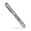 HAUTMEC Tungsten Carbide Rotary Burr Bit YG6, 1/4" Shank Double Cut Die Grinder Bit, Low Vibration Precision Rotary File for Metal Grinding, Engraving & Deburring (6MM Cylindrical Ball End), HT0198 - color: Cylindrical Ball End, size: 6mm