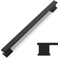 COTYKILEY 10 Pack 7.5 Inch(192mm) Matte Black Cabinet Handles Black Kitchen Cabinet Pulls Cabinet Door Handles Kitchen Cabinet Hardware - color: Matte Black, size: 7.5" Hole Center（192MM）