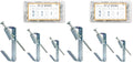 117Pcs Picture Hangers, 3 Size Picture Hooks Including 30/50/100lbs, Picture Hanging Kit, Professional Plaster Picture Hanging Kit for Wooden Wall or Drywall(50 Hangers+ 67 Nails) (Pack of 2) - size: Silver 30-100 lbs (Pack of 2)