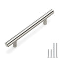 homdiy 96mm Cabinet Handles Drawer Pulls - HD201SN Cabinet Hardware Brushed Nickel Cabinet Pulls 15 Pack Modern Cupboard Handles for Kitchen Cabinets - color: Brushed Nickel, size: 3-3/4in hole centers