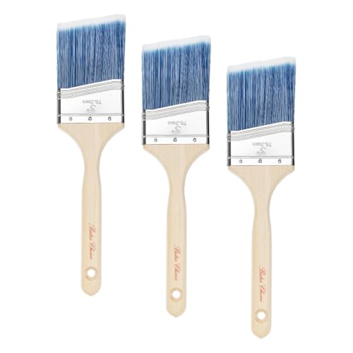 Bates 3-Inch Angle Paint Brushes (36 Pack) - Treated Wood Handle, Perfect for Walls & Furniture - color: Wood Handle Angle, size: 36 Pack, 3"